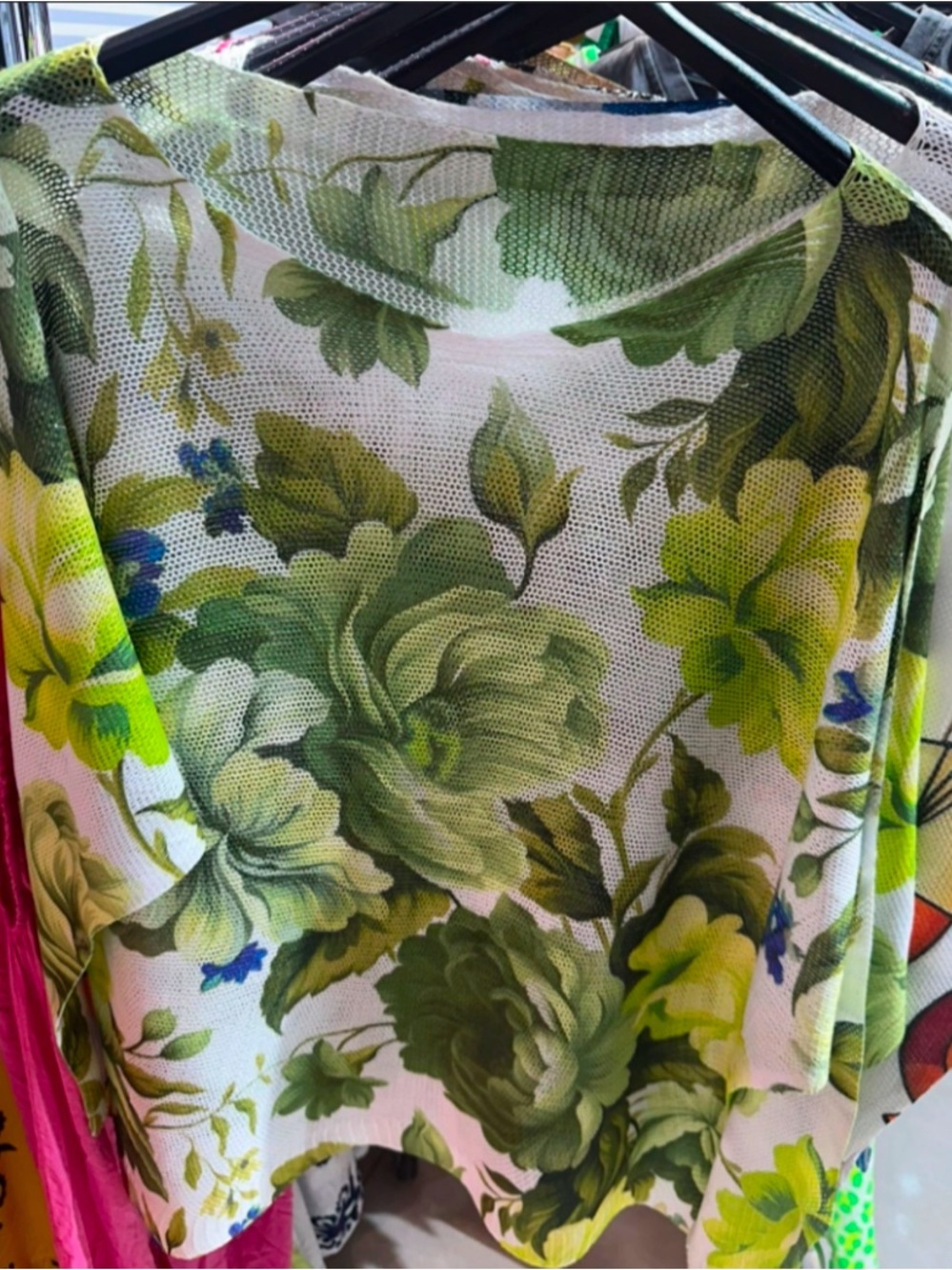 LOOWIE - Made In Italy - Olive Floral Knit Sweater